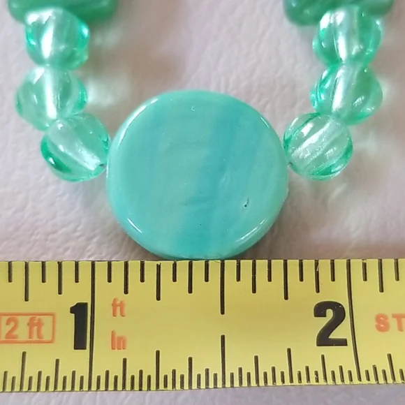 Vintage Glass Bead and Faux Pearl Beaded Necklace - Picture 15 of 16